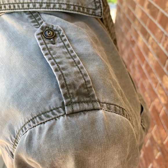 [SALE] express faded wash boyfriend button up - Picture 7 of 7